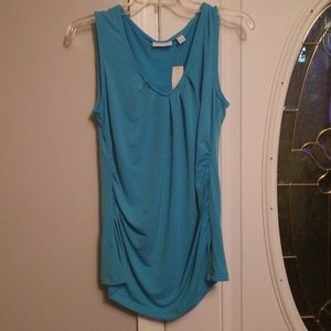 NY&C sleeveless scrunched top